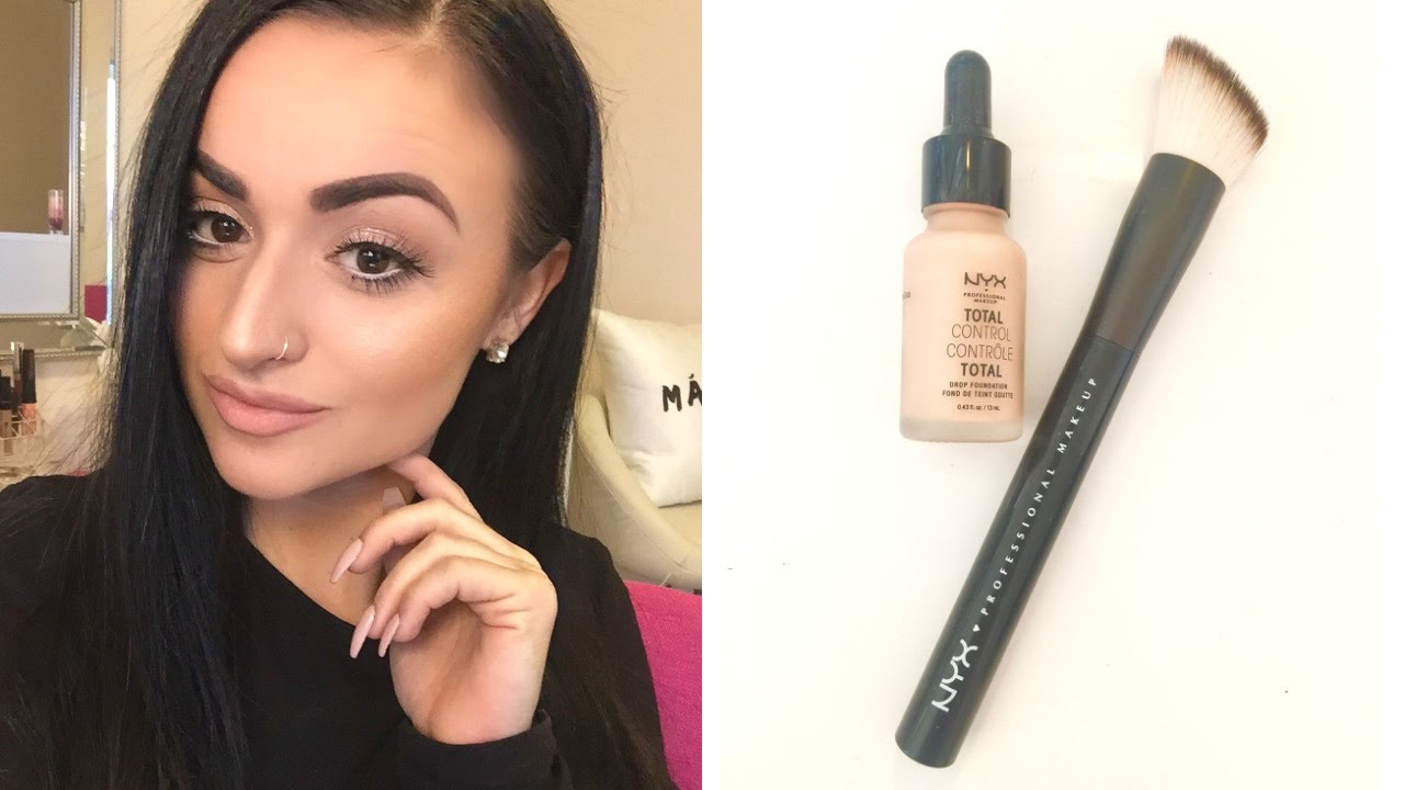 NYX Total Control Drop Foundation | 2 Ways To Use! | First Impression -  YouTube