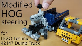 Modified HOG steering for LEGO Technic 42147 Dump Truck