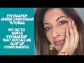 A Quick sexy 3 min glam eye makeup tutorial for over 30s/40s that guarantees compliments! #Onam