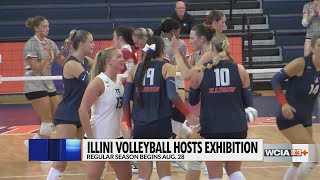 Illini volleyball drops exhibition match against Bradley