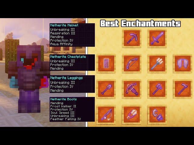 What are the best enchantments for full set of Netherite? - Quora