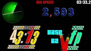 Base 62 0 ~ 6000 seconds (100 minutes) countup  1980 Portable font timer alarm🔔speedfeeling