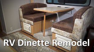 RV Renovation and Remodel - Complete Dinette Redo