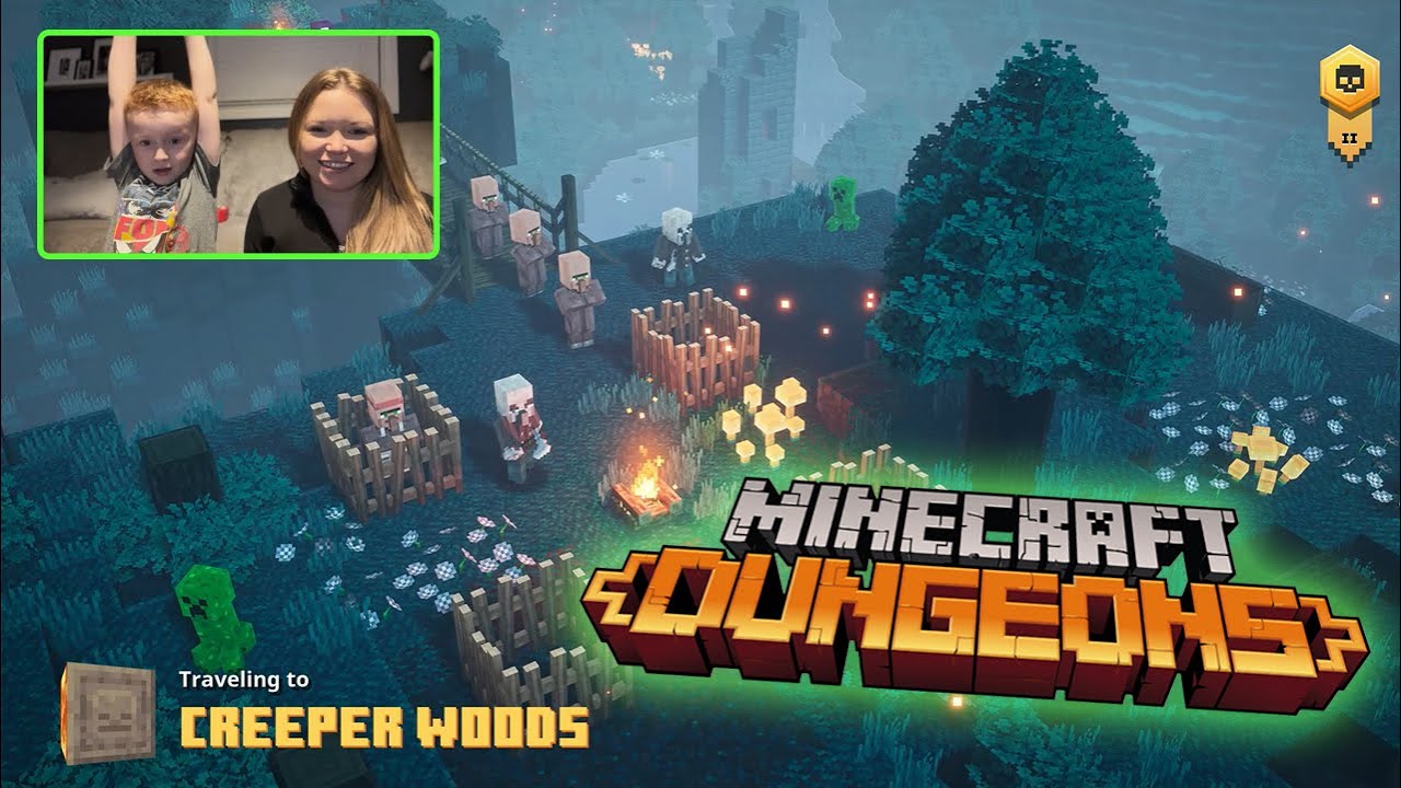Bradley and Mom play MINECRAFT DUNGEONS