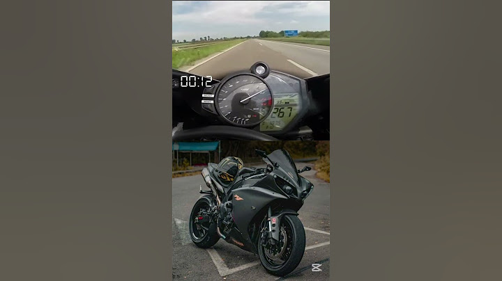YAMAHA R1 2009 Top Speed👌