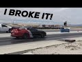 Took the Supra to the drags | Immediately broke it.