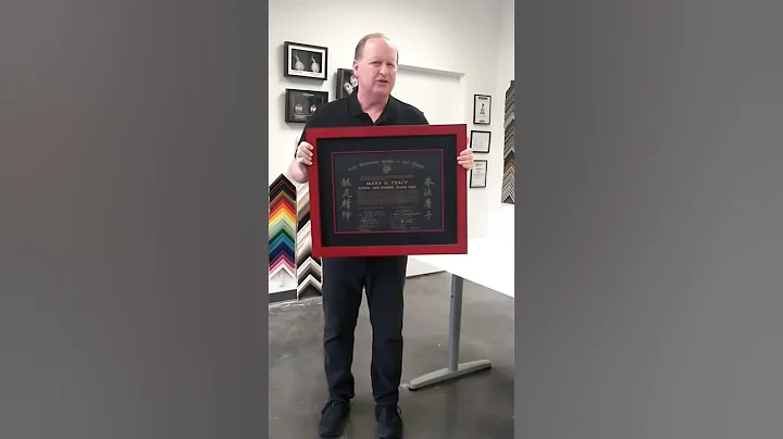 i can help custom frame your diploma. www.tracyskarateworldwide.com