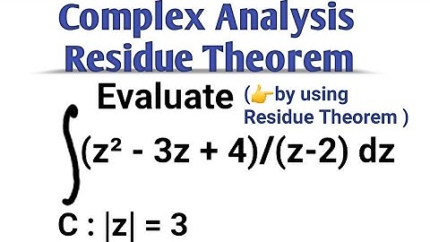 Cauchy Residue Formula Examples | Msc Mathematics Complex Analysis