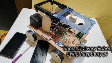 Social Delivery Robot Using Raspberry pi