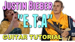 Justin Bieber - E.T.A. *GUITAR TUTORIAL*