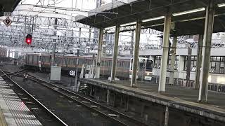 東海道本線２１１系＋３１３系普通列車島田行き静岡駅到着シーン2022.05.14.