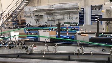 Parcel boxes folder gluer machine with self adhesive hot melt strip applicator