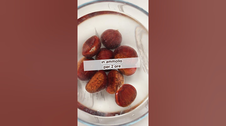 COME CUOCERE E SBUCCIARE LE CASTAGNE | METODO FACILISSIMO #castagne #facile