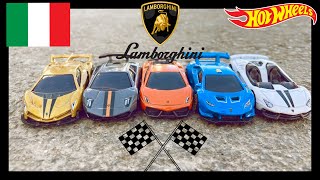 HOT WHEELS Lamborghini 5-Pack Drag Race