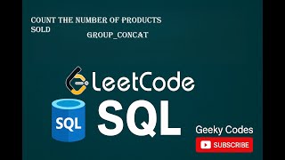 Count & List Products by Date | Leetcode Explained | SQL Interview Questions