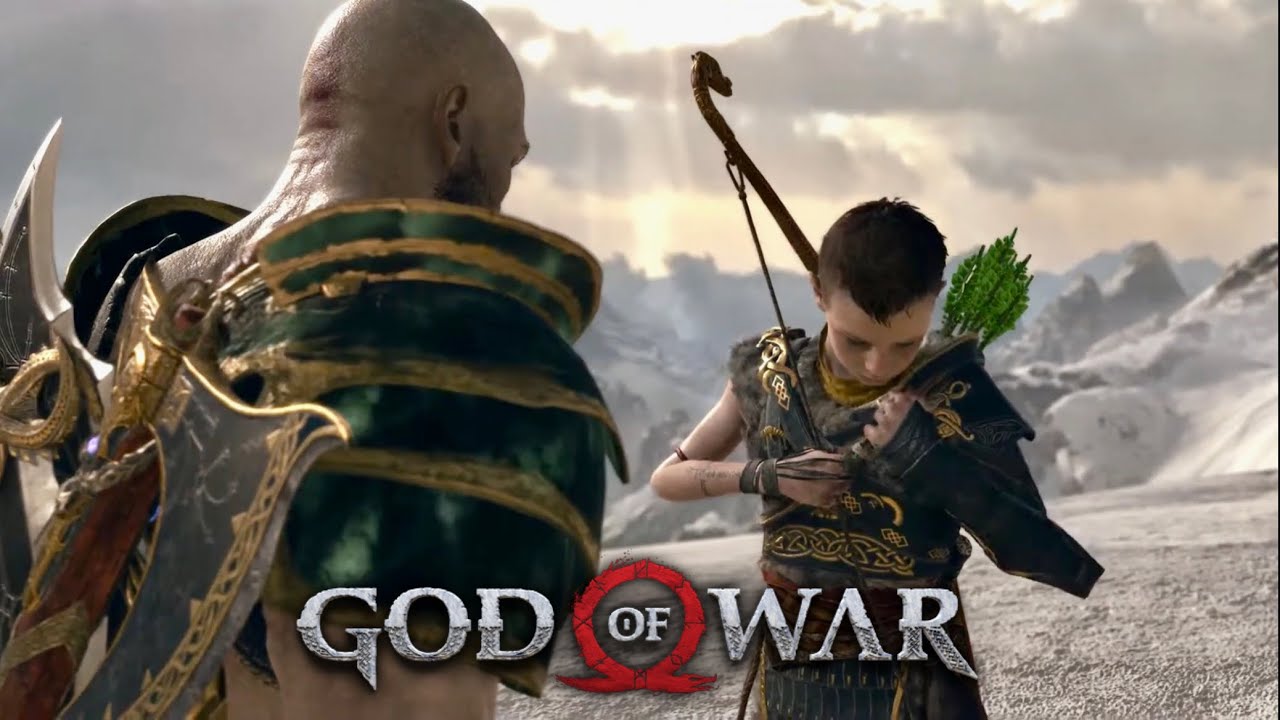 Kratos Fixes Atreus s Broken Quiver With Mistletoe Arrow God Of War kratos-fixes-atreus-s-broken-quiver-with-mistletoe-arrow-god-of-war