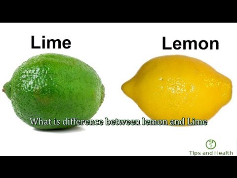 Video: What Is The Difference Between Lemon And Lime