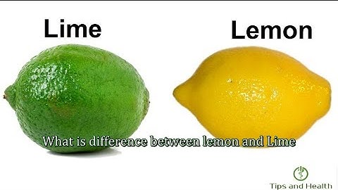 What is difference between lemon and Lime