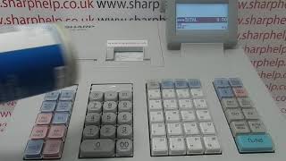 Misoperation Invalid Key Error Message Sharp XE-A307 / XE-A407 / XE-A507 Cash Register