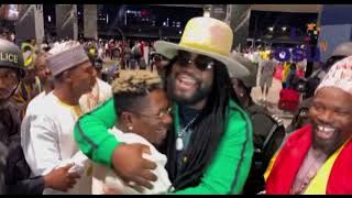 Gramps Morgan Of Jamaica Legendary Group ‘Morgan Heritage’ Just Landed in Ghana n Visit Shatta Wale