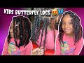 HOW TO: KIDS BUTTERFLY LOCS #DISTRESSEDLOCS 🦋| start to finish