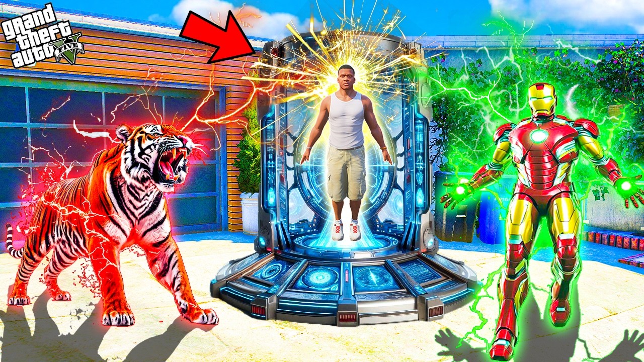 Franklin Turns Into Different Creatures Using a Soul Changer Machine ! (GTA 5 Mods)