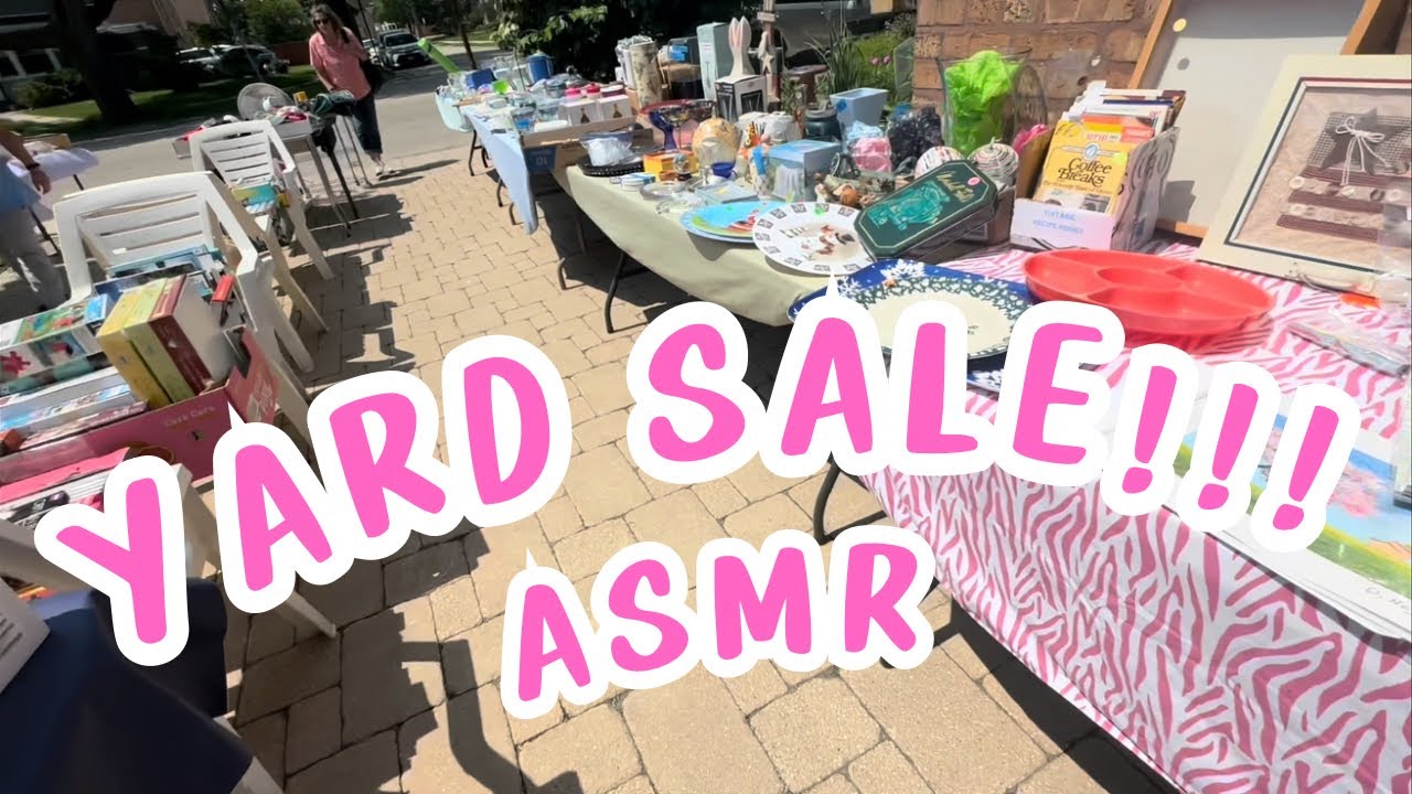 ASMR Yard Sale Shop With Me 🛍️ Vintage Haul for eBay Reselling