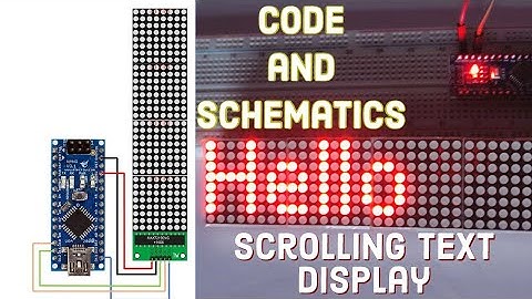 DIY LED Scrolling Display Board | Arduino LED Scrolling Display | LED Scrolling Text
