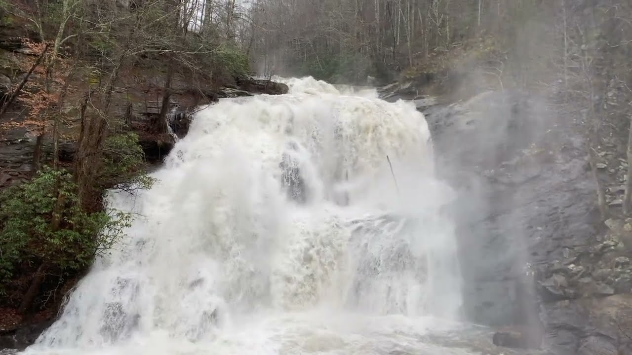 Bald River Falls overflowing! Tellico Plains TN 