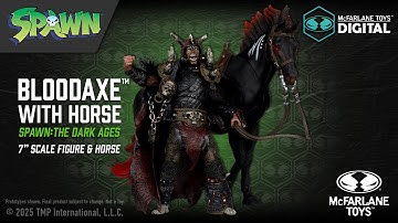 NEW Spawn™ Bloodaxe with Horse™ MTD 2pk 7" Scale Figure | Action Figure Showcase