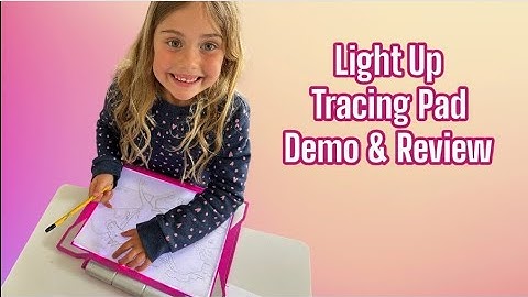 How to Use the Crayola Light Up Tracing Pad for Kids