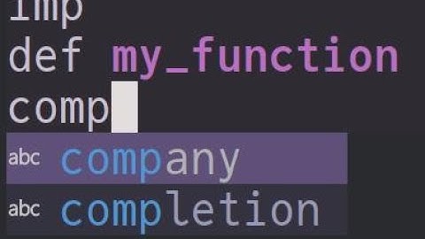 Emacs Auto-Completion with Company Mode
