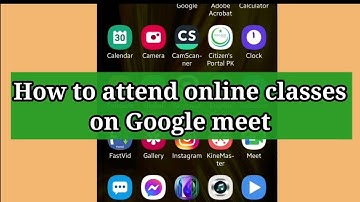 How to attend online class on google meet in Urdu