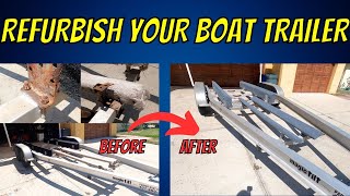 TIGHTEN UP TUESDAY  CRUSTY BOAT TRAILER REPAIR! Replacing Rusted & Corroded Parts To Prevent Damage