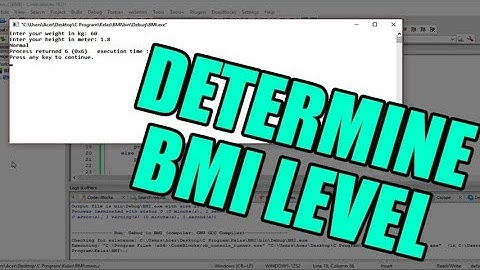 HOW TO: Determine BMI Level | C Programming (HD)