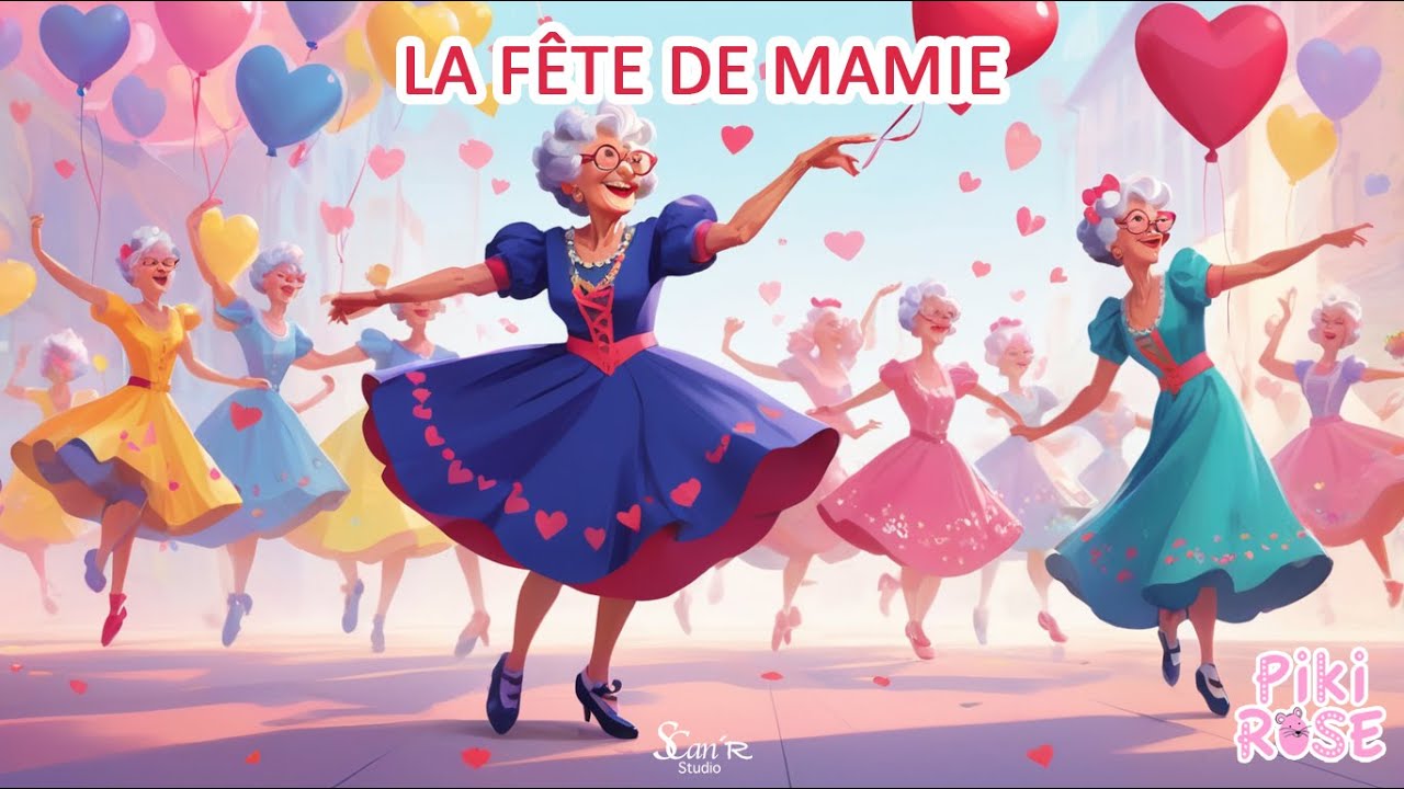 🌸 Bonne Fête Grand-Mère – C’est Votre Journée, Mamie ! On Vous Aime ! 🎶👵💖