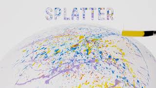 Splatter Painting With NEW Basics Acrylic Fluid | Liquitex screenshot 1