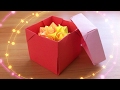 Как БЫСТРО Сделать Нужного Размера Коробку с Крышкой. Оригами Коробка Для Подарка