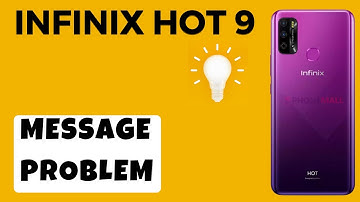 Infinix Hot 9 Message Problem || Message Not sent issue