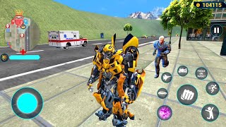 Bumblebee Multiple Transformation Jet Robot Car Game 2020 - Android Gameplay