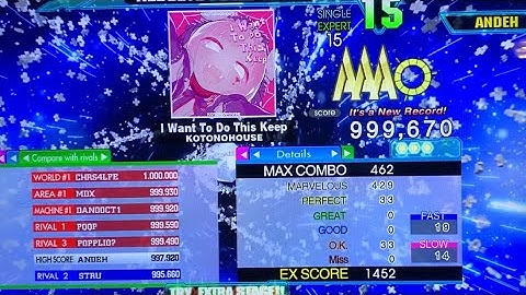 [DDR A20+] I Want To Do This Keep (ESP-15) 999,670 PFC