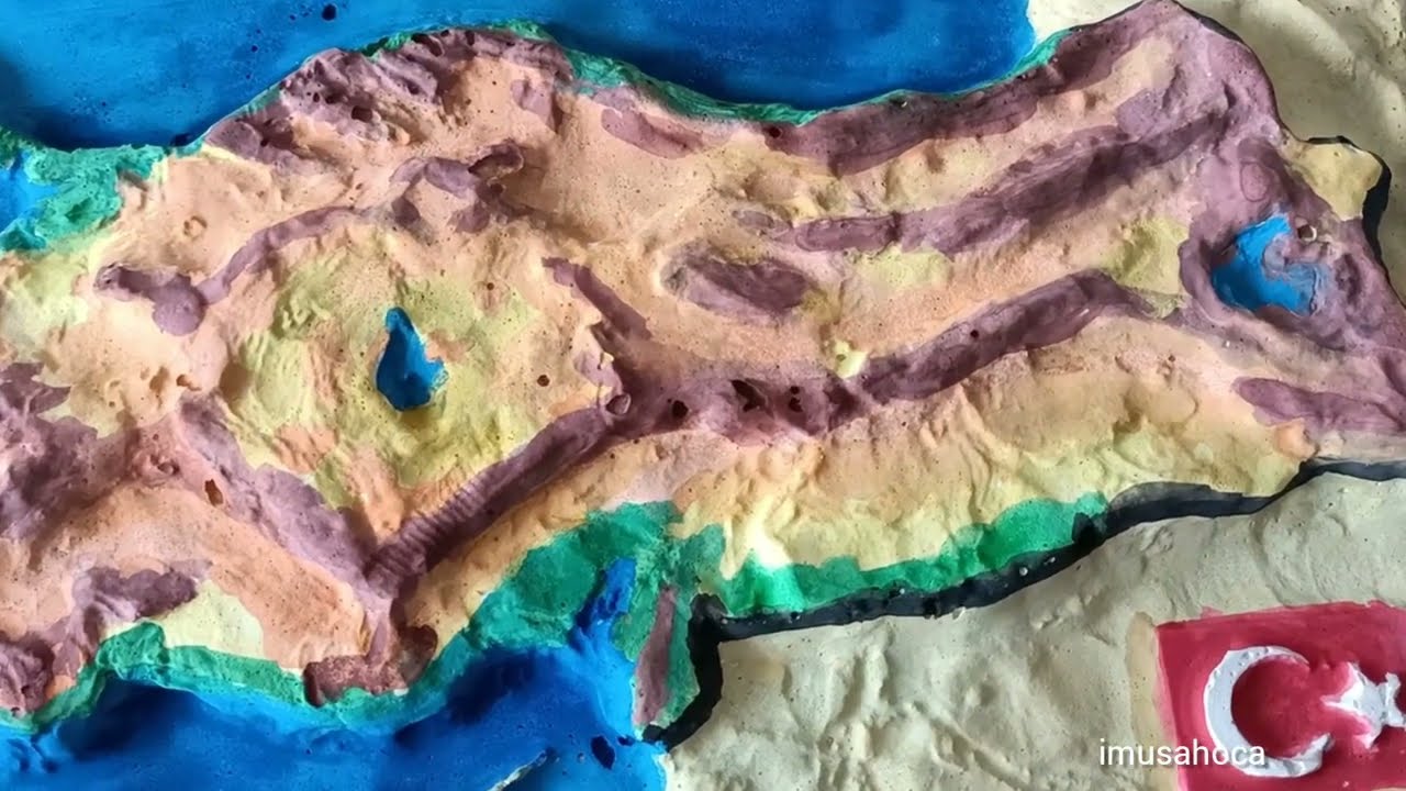 TÜRKİYE HARİTASI KABARTMA-COĞRAFYA PERFORMANS ÖDEVİ