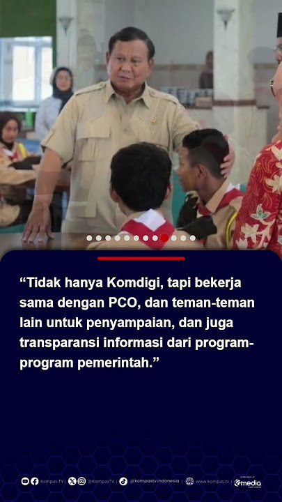 Video Prabowo Tayang di Bioskop Sebelum Film Dimulai, Menkomdigi: Publik Harus Tahu #short