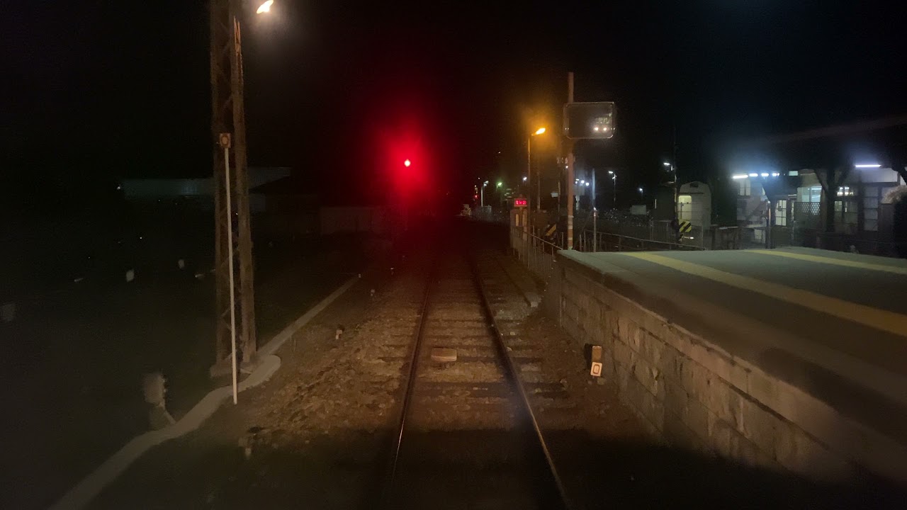 【夜の前面展望】長野電鉄　B特急ゆけむり　長野→信州中野　1000系