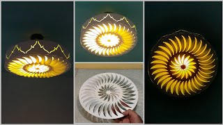 Cara mudah membuat Lampu hias Plafon dari Paralon PVC