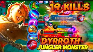 DYRROTH JUNGLE MONSTER | BEST 1HIT BUILD MOBILE LEGENDS