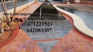 Ofertas y Precios Hormigon Impreso EL ESCOBAR,Murcia Tel.671221521