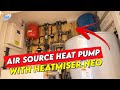 Air Source Heat Pump (ASHP) heating installation with Heatmiser Neo Smart Controls.