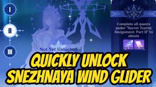 How To Quickly Unlock Snezhnaya Wind Glider and Sword Skin In Genshin Impact | Don't Be Late