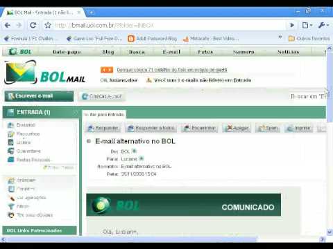 Como acessar e enviar e-mail do BOL 